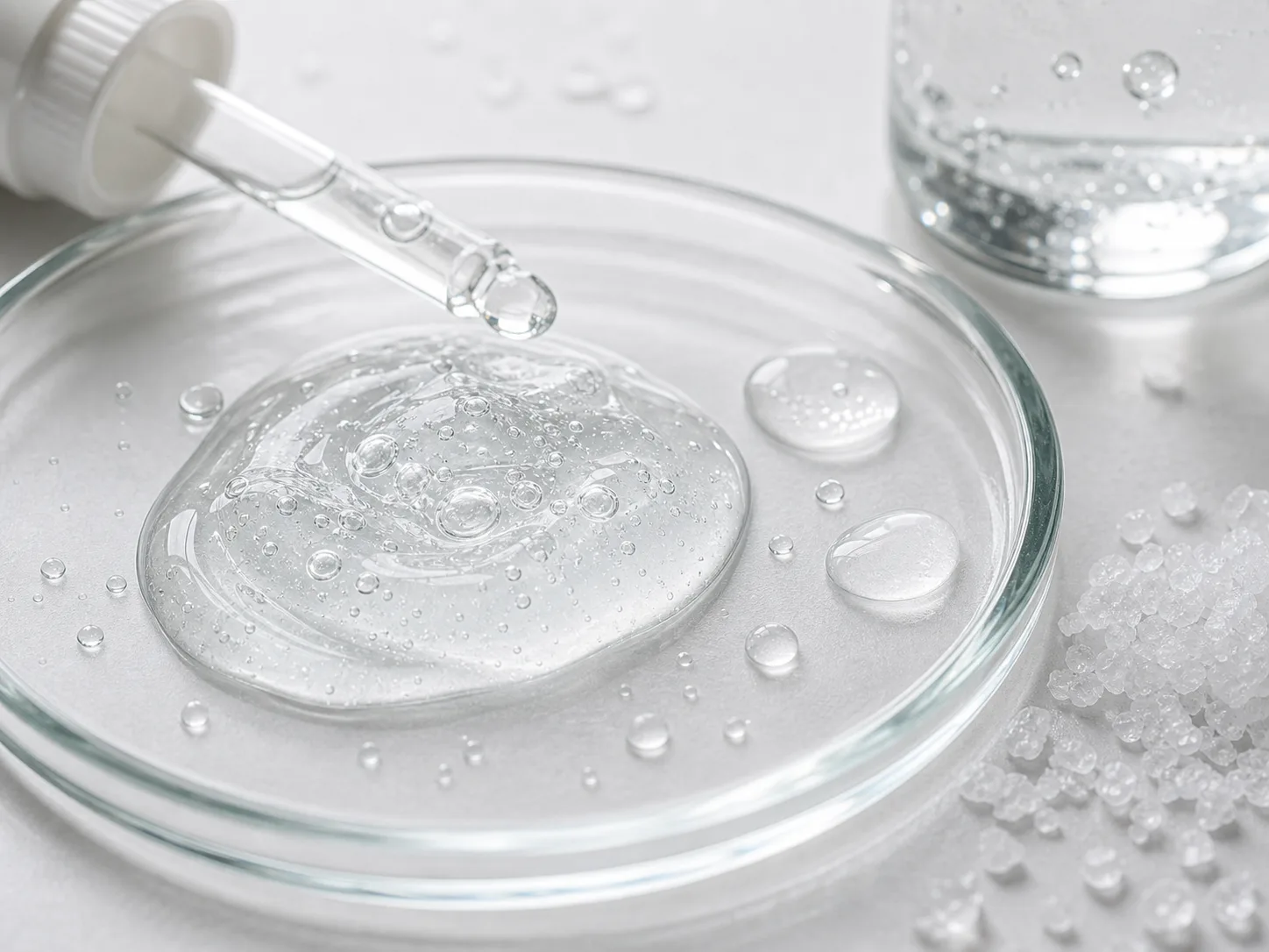 Ectoin product texture being applied to skin