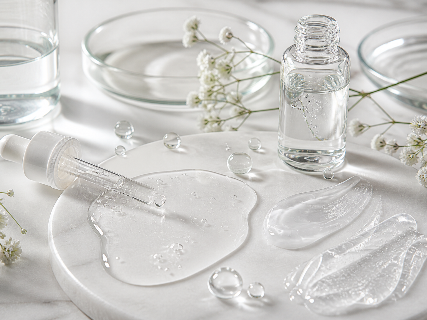 Hyaluronic Acid moisturizer texture and formulation context