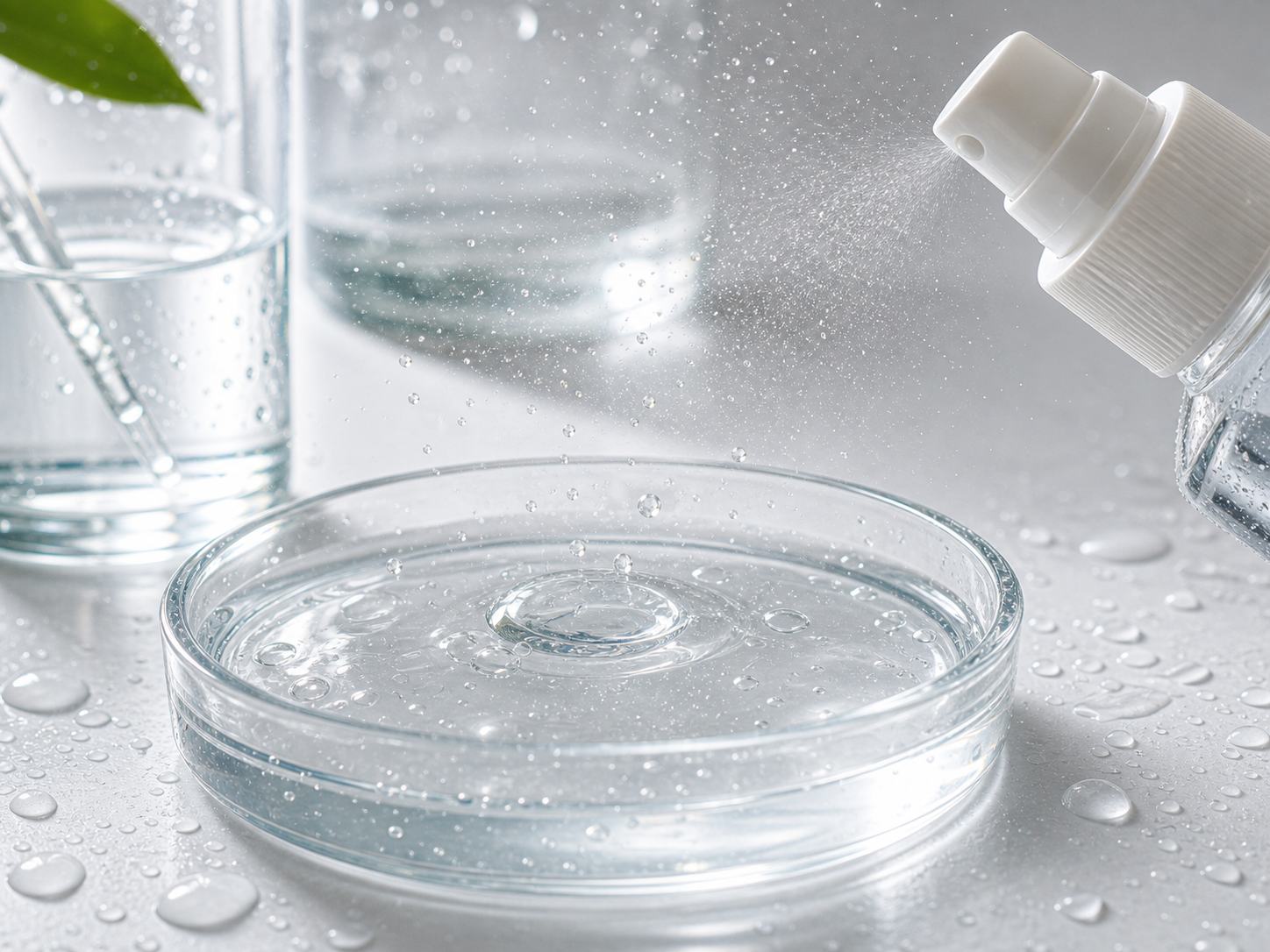 Hypochlorous Acid 성분이 쓰이는 보습 제형 질감 이미지