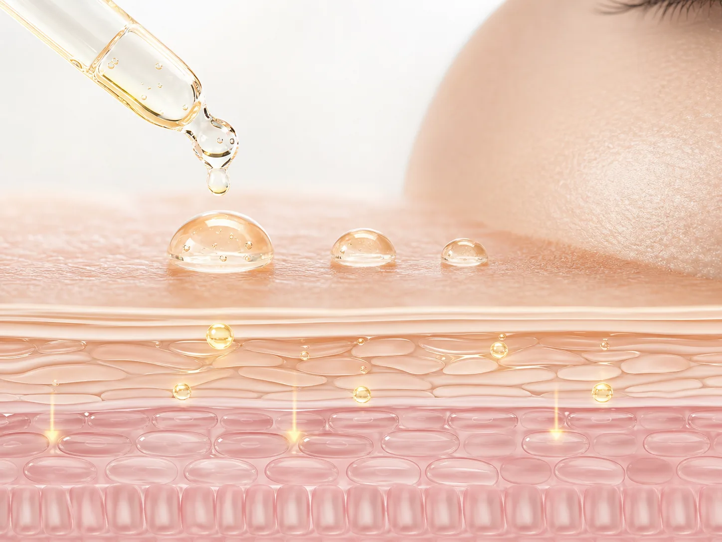 Ascorbic Acid and a skin-layer absorption visual