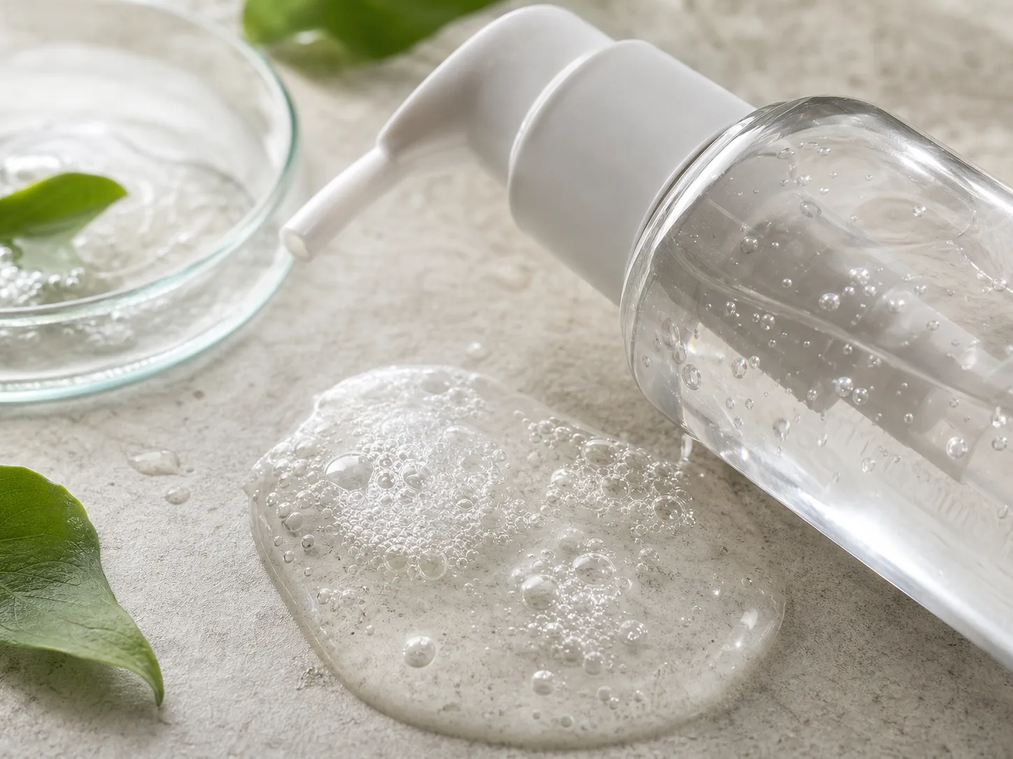 Capryloyl Salicylic Acid raw cosmetic material with formulation textures