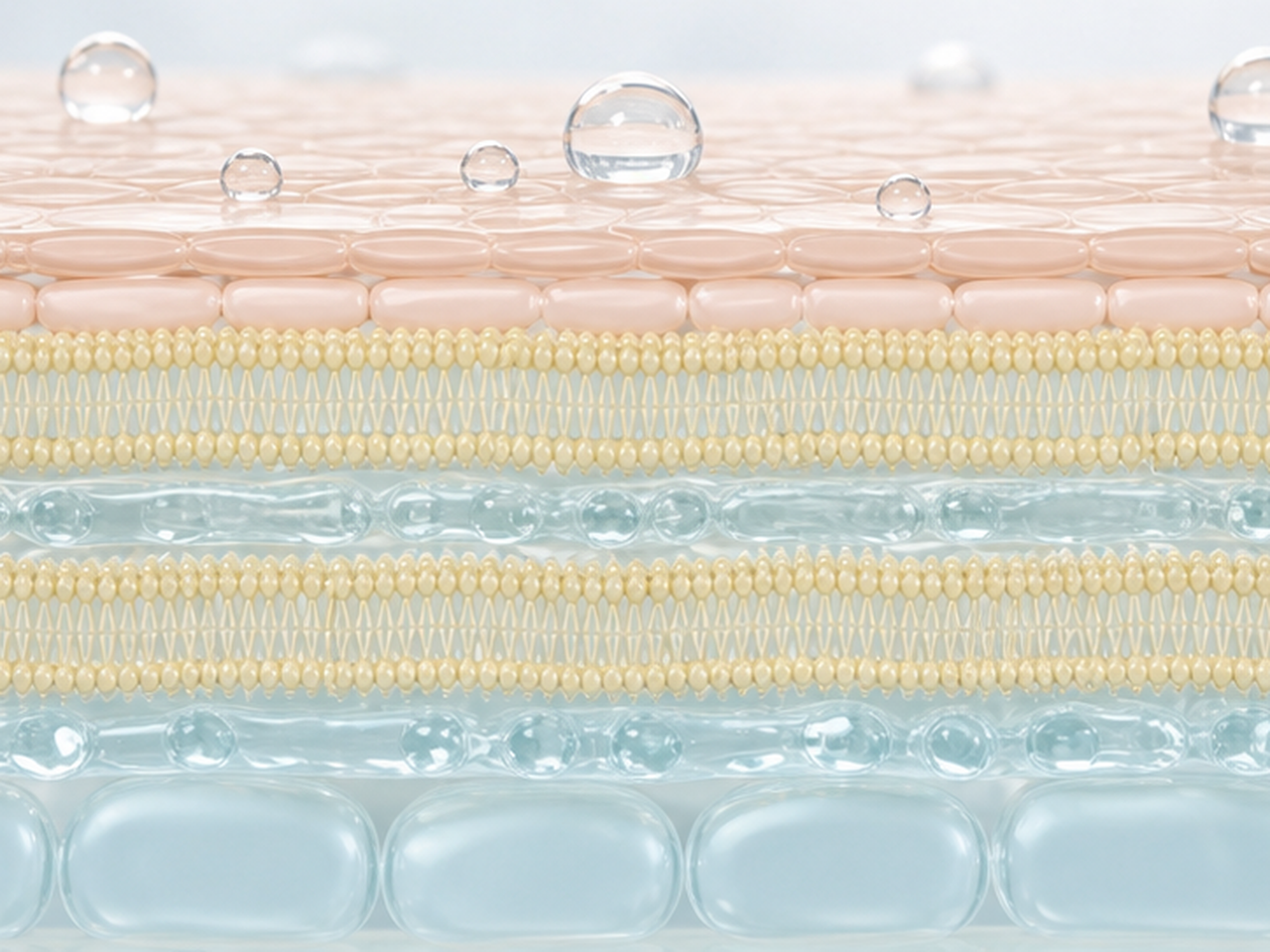 Ceramide NP and a skin barrier lipid layer visual