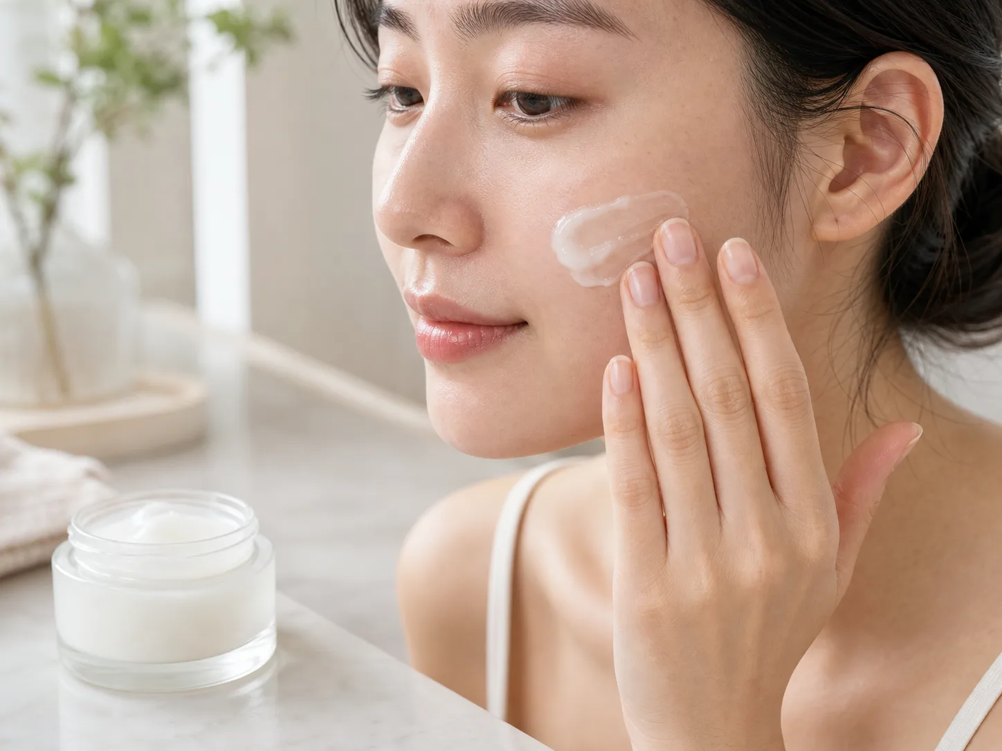 Ceramide NP 성분이 쓰이는 보습 제형 질감 이미지