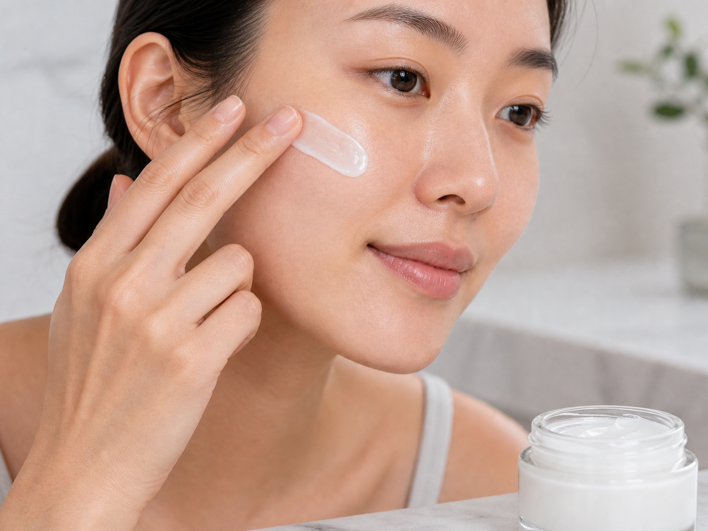 Ceramide NP 성분이 쓰이는 보습 제형 질감 이미지