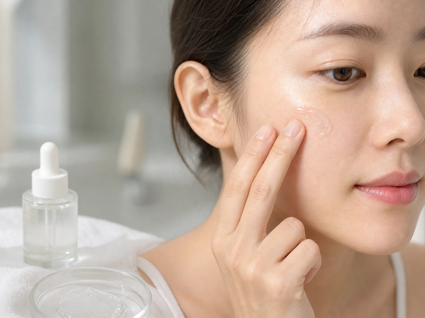 Niacinamide 성분이 쓰이는 보습 제형 질감 이미지