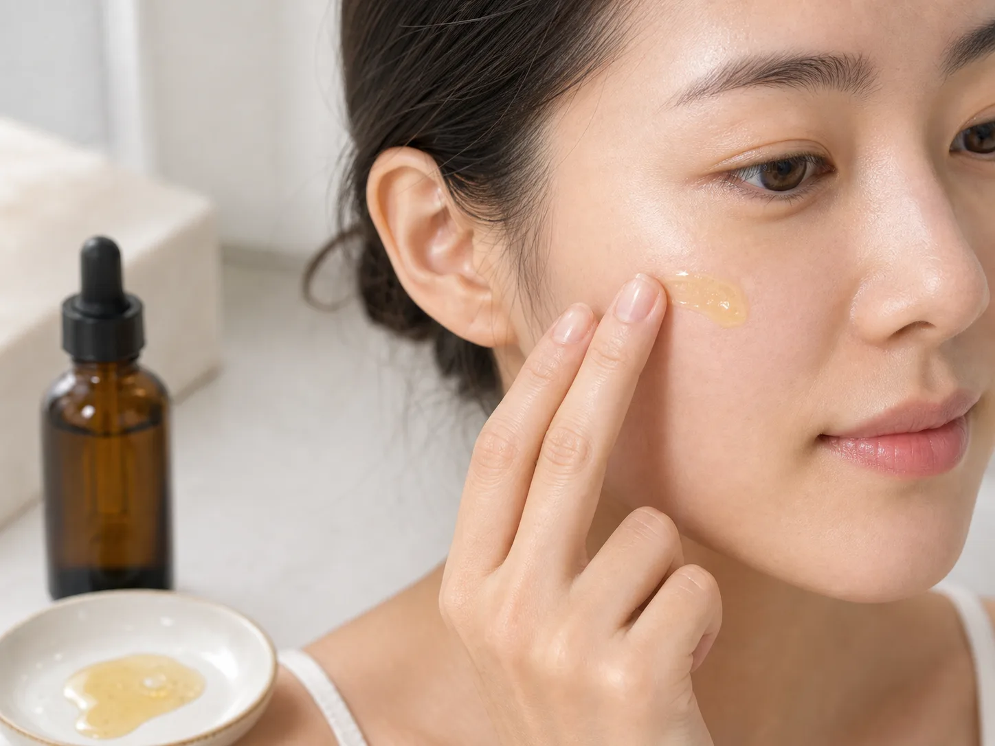 Retinol 성분이 쓰이는 보습 제형 질감 이미지