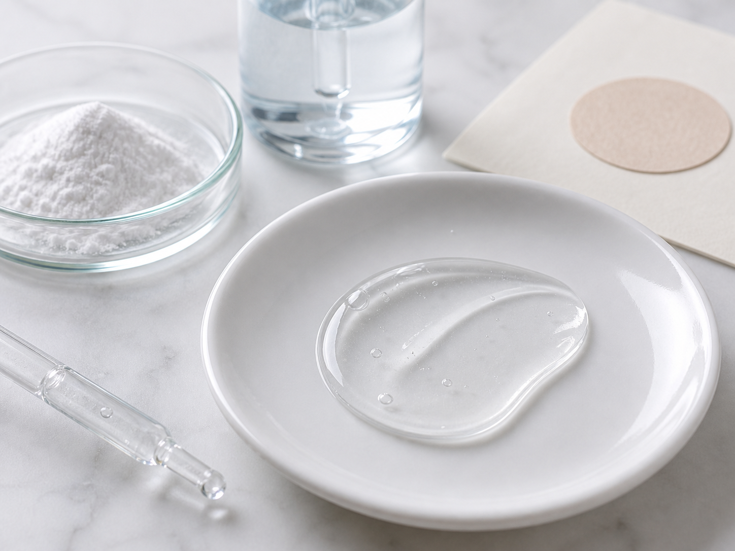 Niacinamide 성분이 쓰이는 보습 제형 질감 이미지