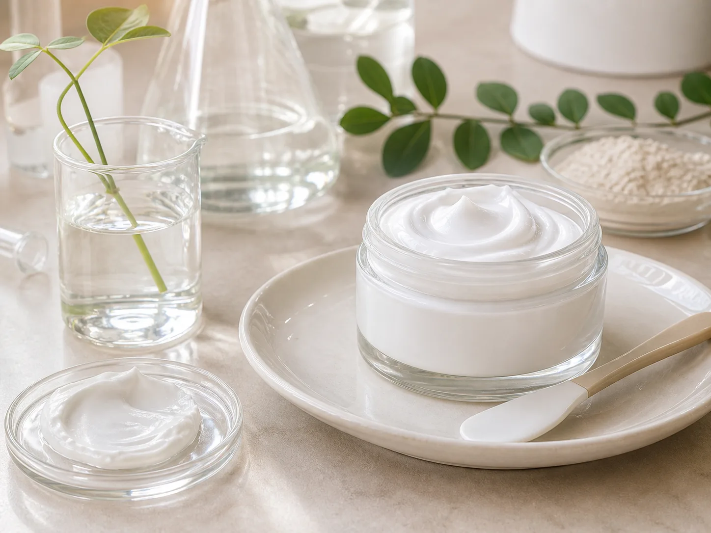 Panthenol raw cosmetic material with formulation textures
