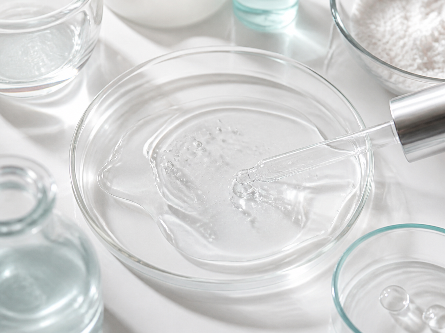 Peptides 성분이 쓰이는 보습 제형 질감 이미지