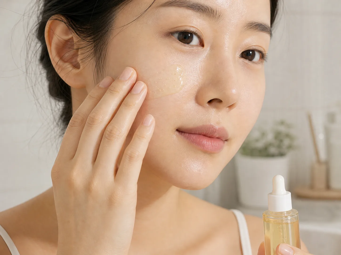 Ascorbic Acid 성분이 쓰이는 보습 제형 질감 이미지