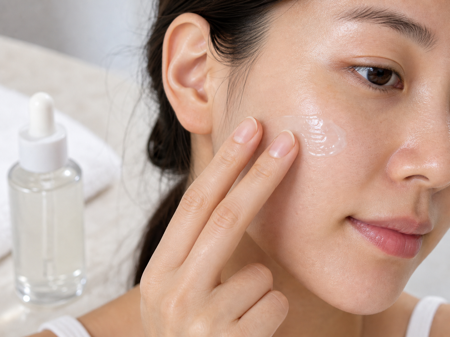 Ceramide NP 성분이 쓰이는 보습 제형 질감 이미지