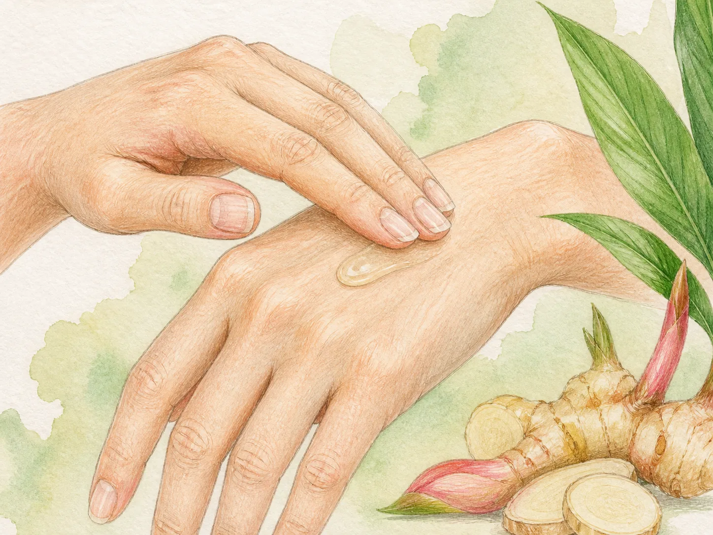 Alpinia Galanga Extract product texture being applied to skin