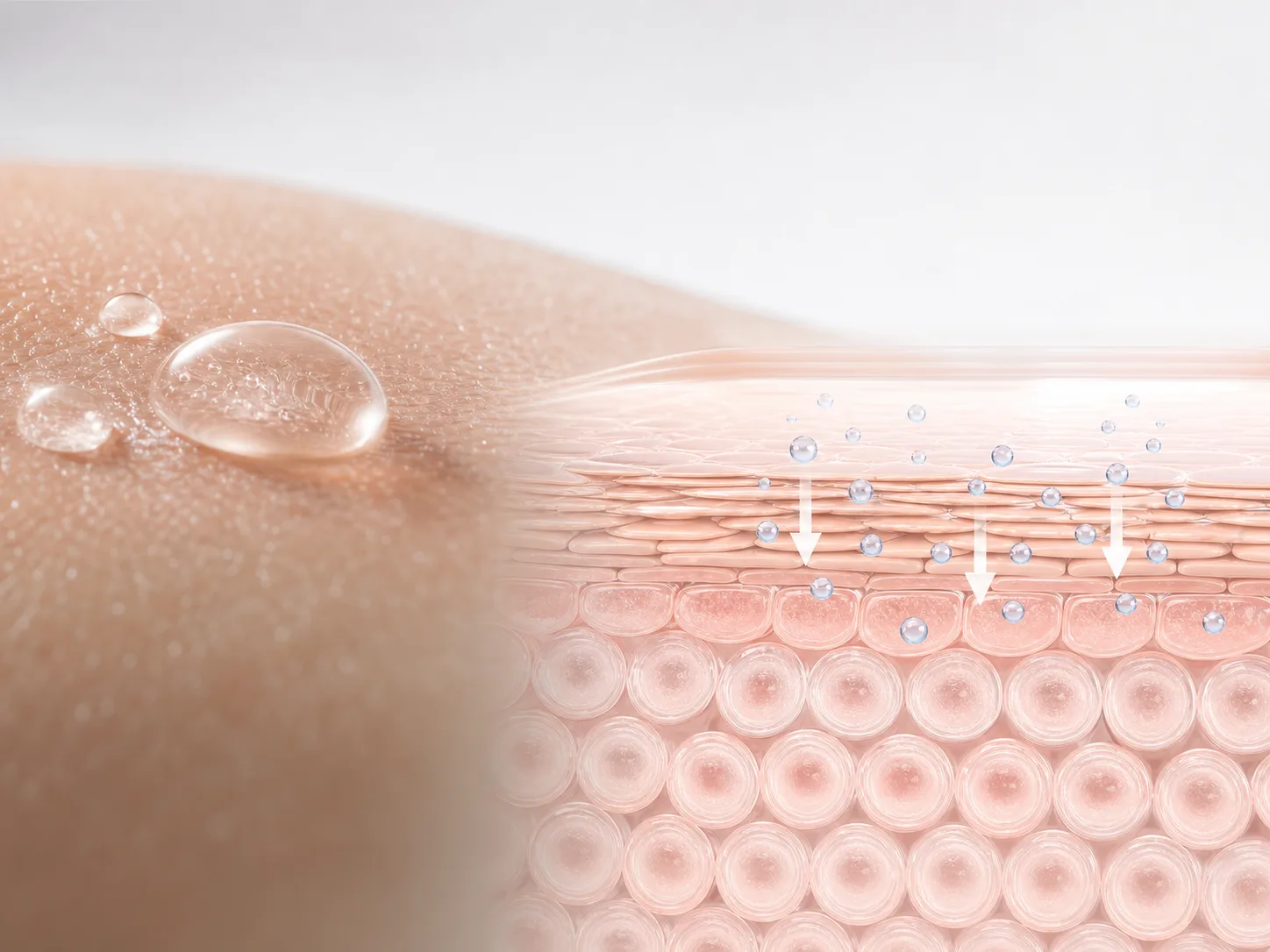 Aspartic Acid and a skin-layer absorption visual