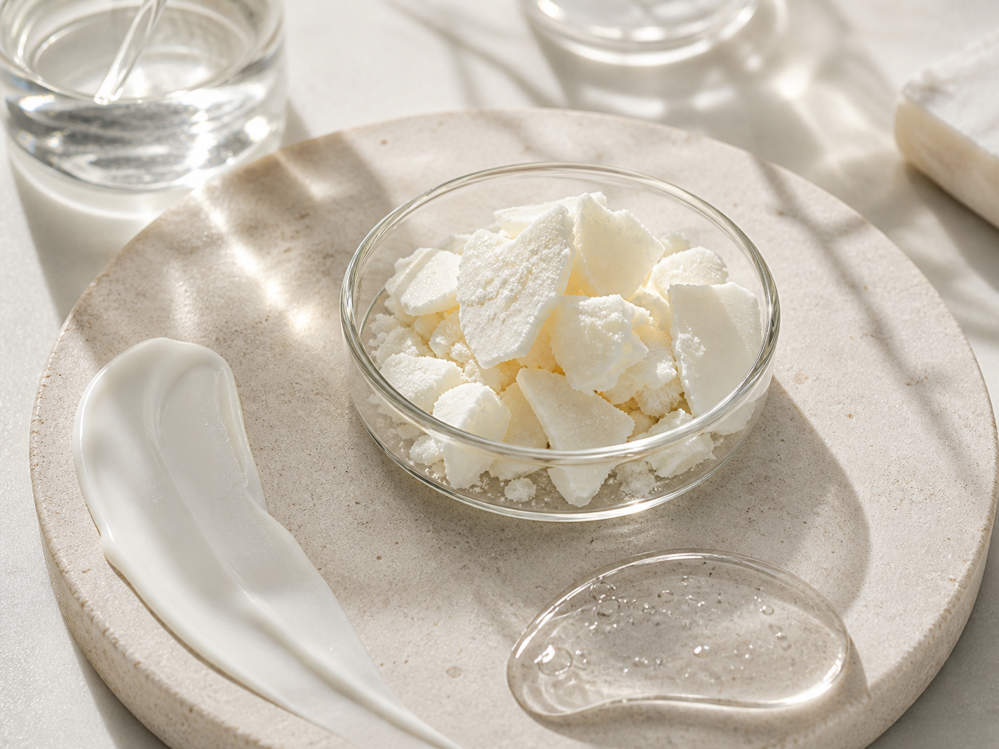 Cholesterol raw cosmetic material with formulation textures
