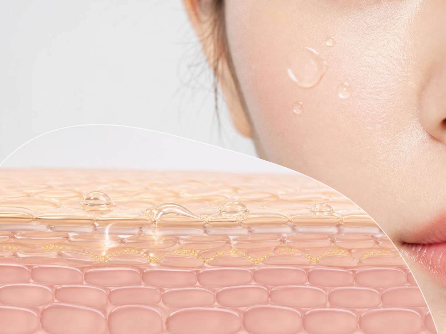 Cholesterol and a skin-layer absorption visual