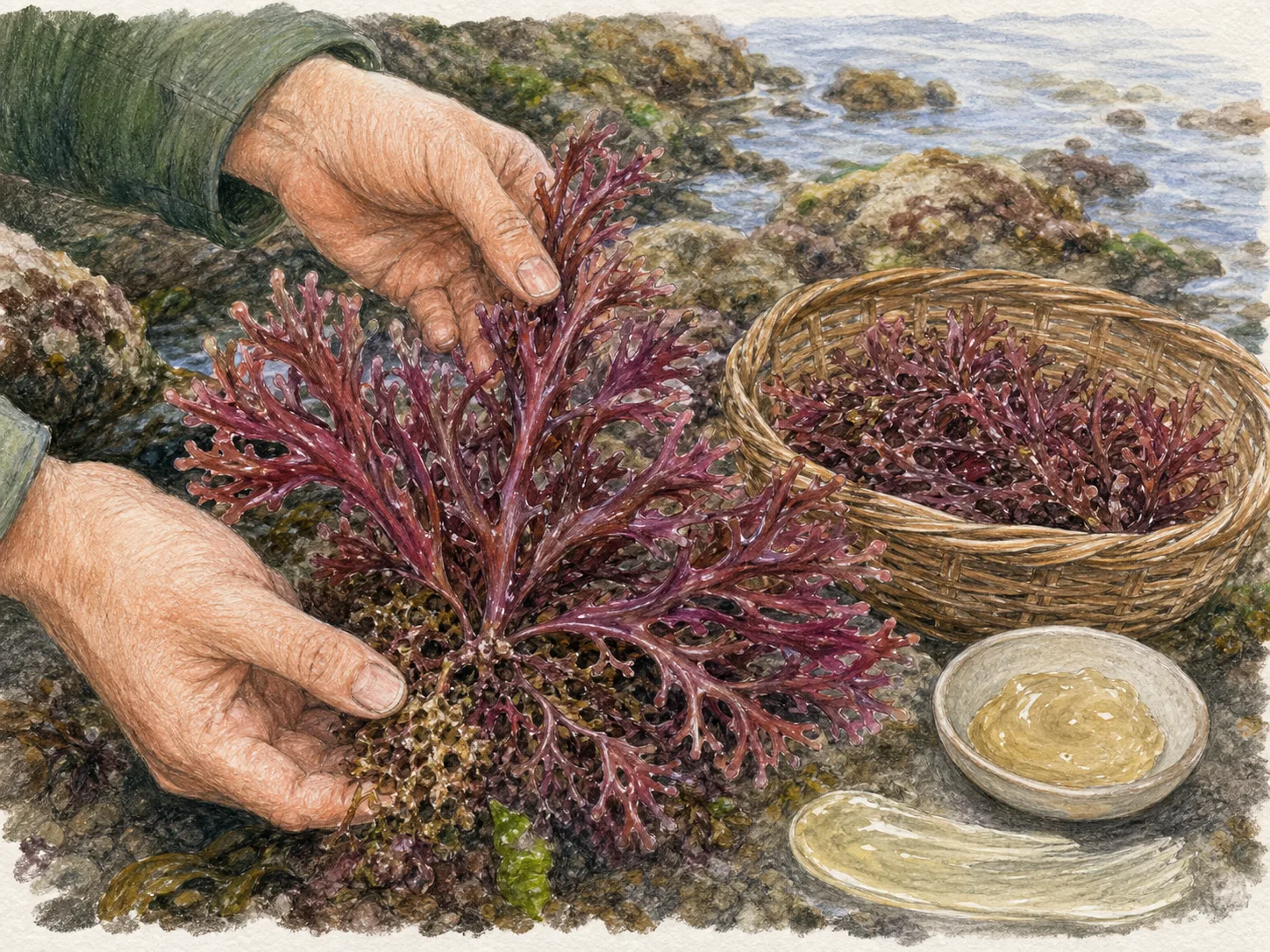 Chondrus Crispus Extract raw cosmetic material with formulation textures