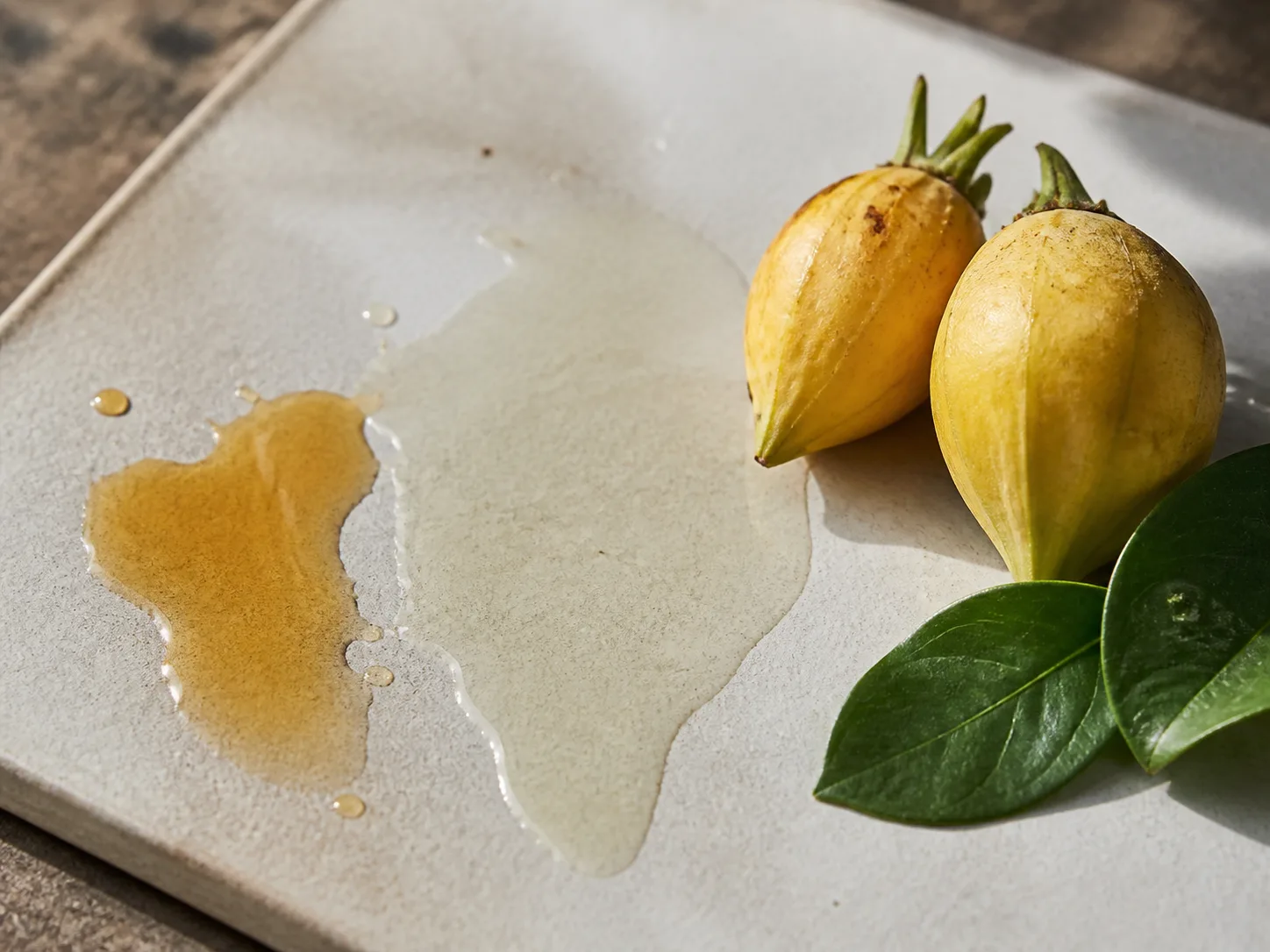 Gardenia Florida Fruit Extract product texture being applied to skin