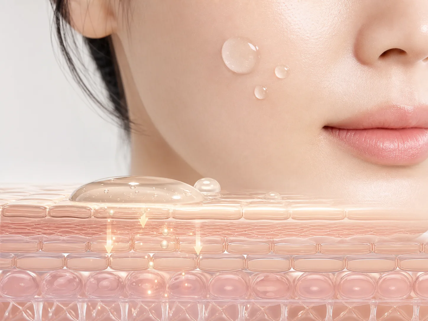 Palmitic Acid and a skin-layer absorption visual