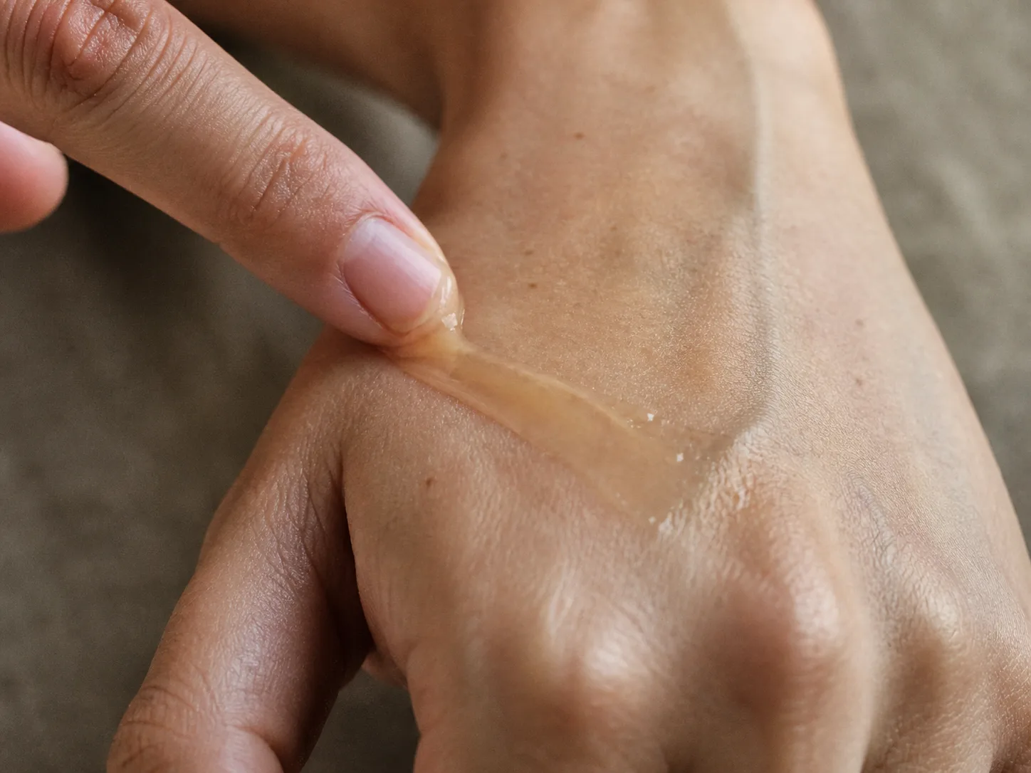 Propolis Extract product texture being applied to skin