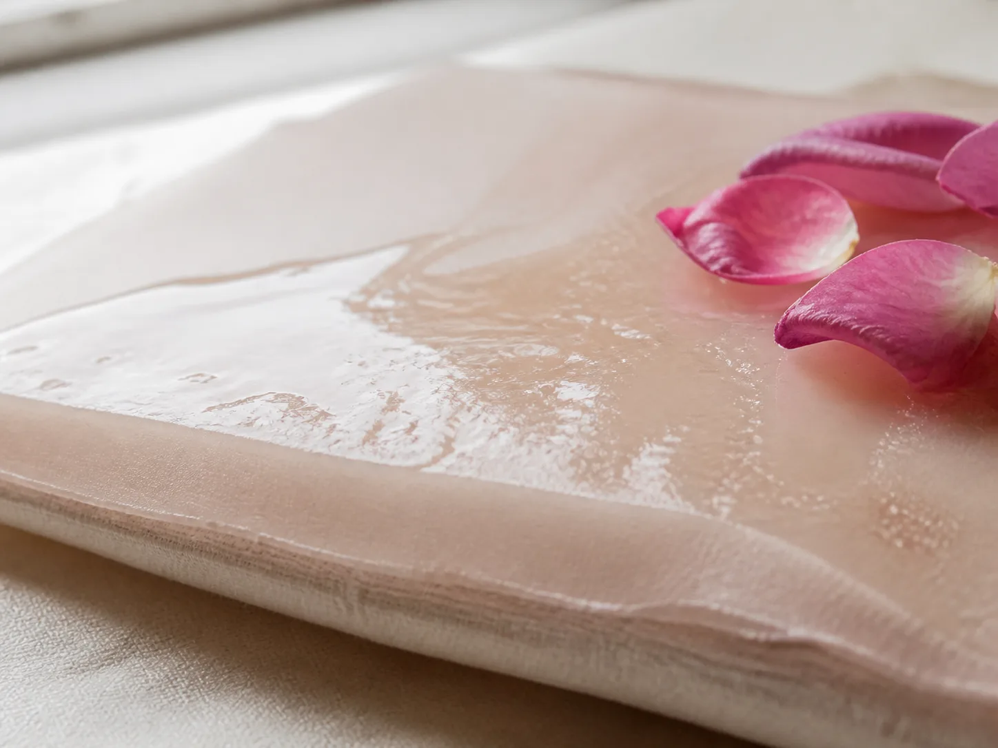 Rosa Damascena Flower Extract and a skin-layer absorption visual