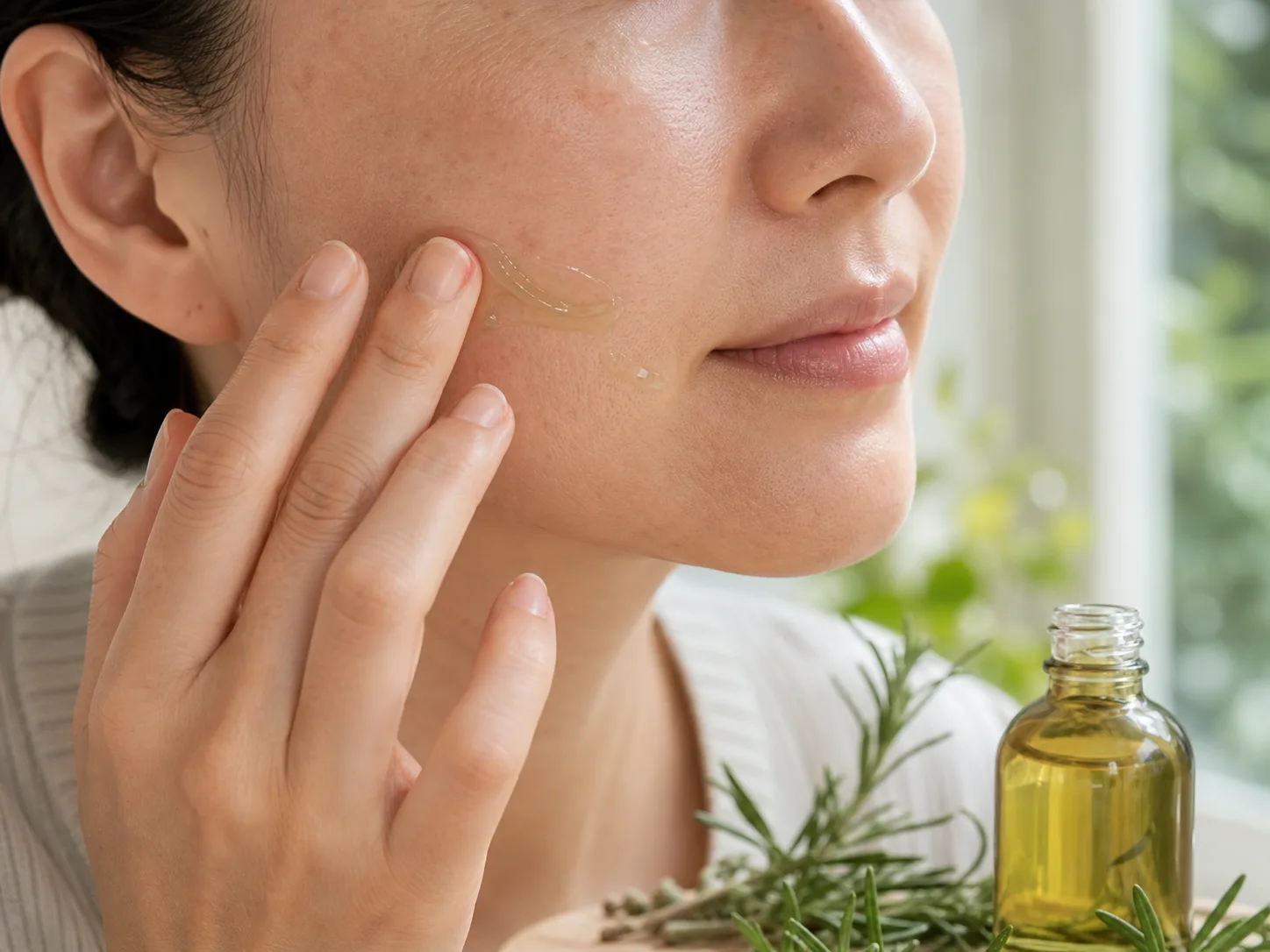 Rosmarinus Officinalis (Rosemary) Leaf Extract 성분이 쓰이는 보습 제형 질감 이미지