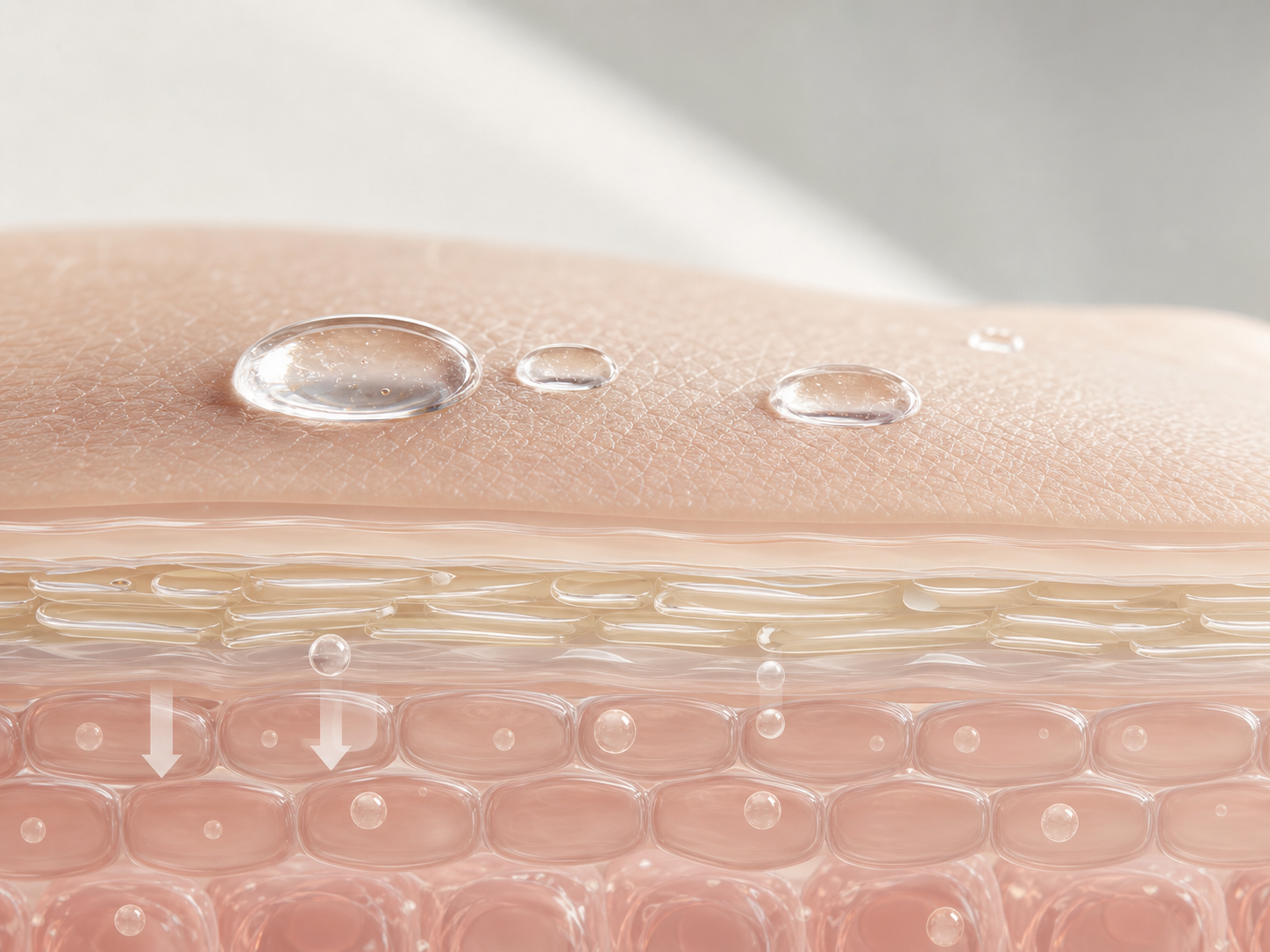 Stearic Acid and a skin-layer absorption visual