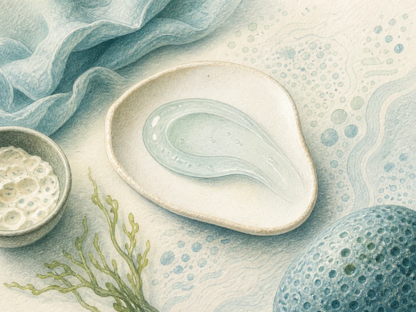 Vitreoscilla Ferment raw cosmetic material with formulation textures