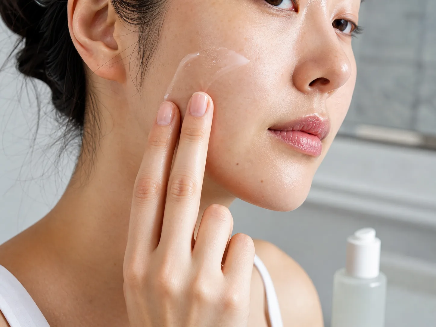 Yeast Ferment Extract product texture being applied to skin