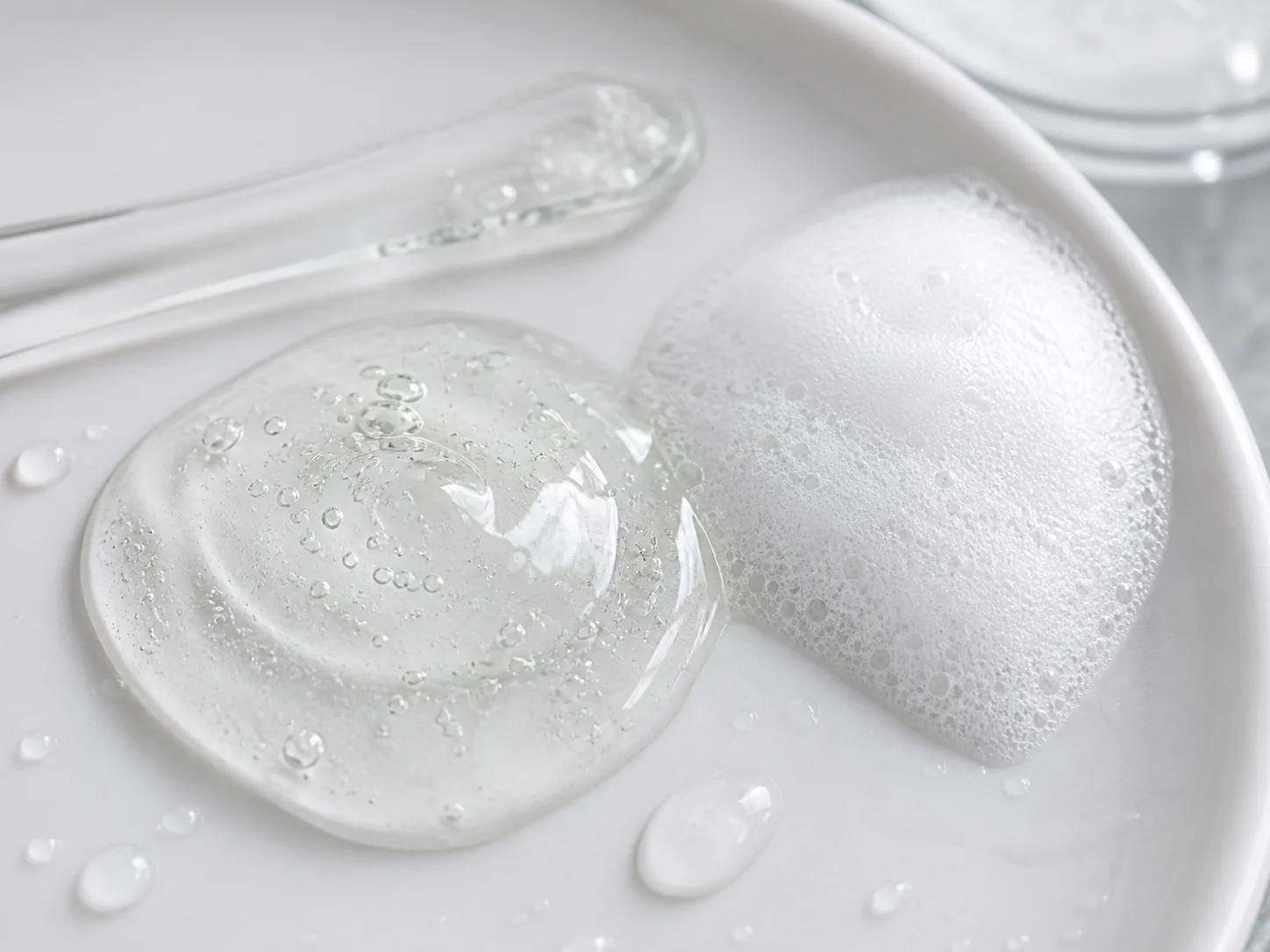 Salicylic Acid product texture being applied to skin