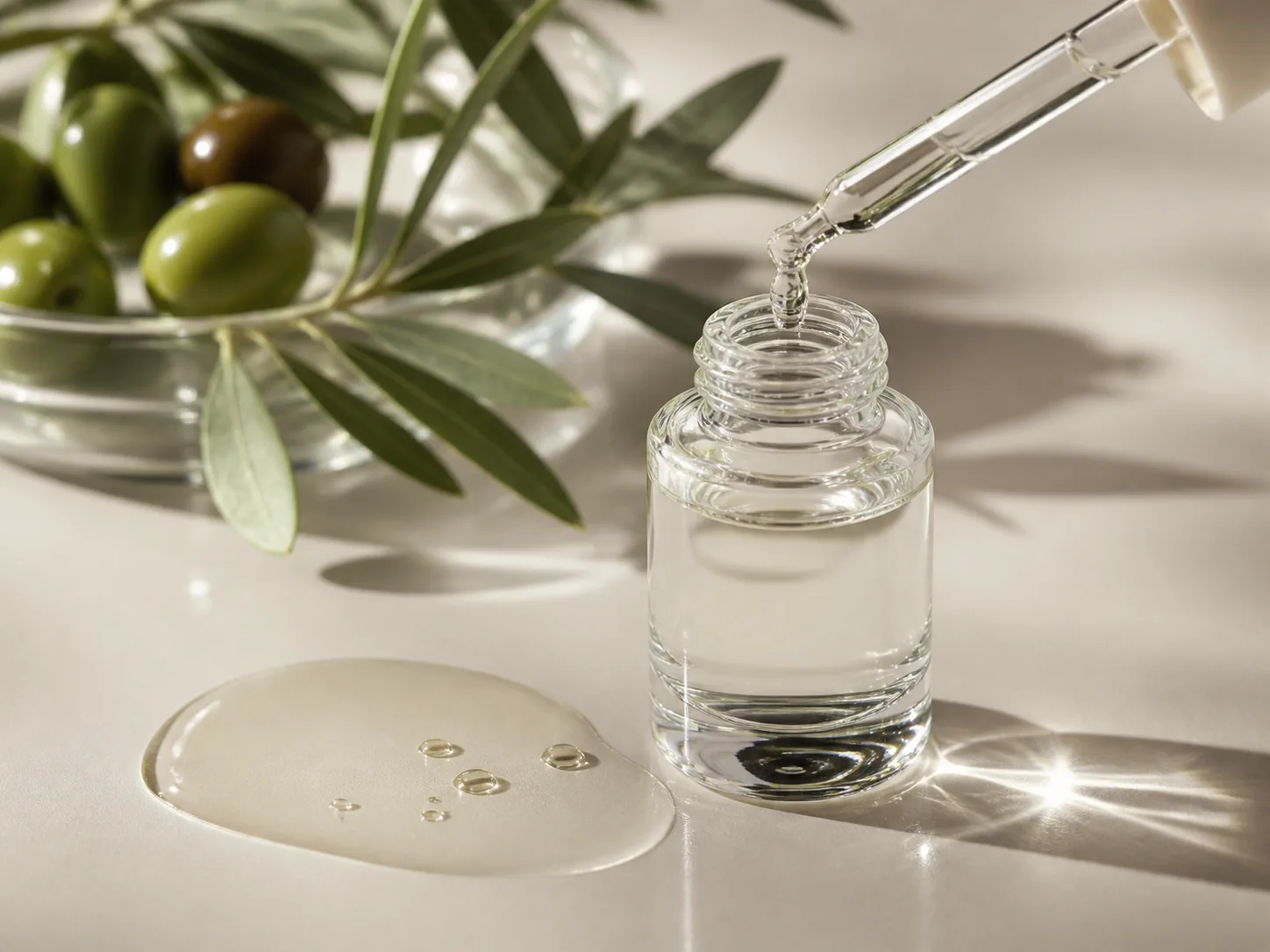 Squalane raw cosmetic material with formulation textures